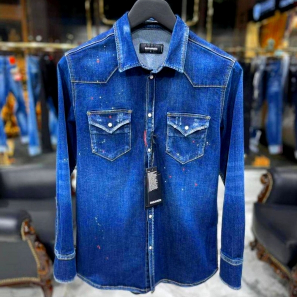 Blue jean shirt